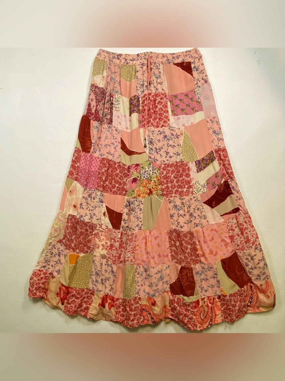 Ethnique Colorful Floral Skirt. Boho. Women’s. Free size.